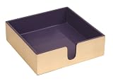 Entertaining with Caspari Lacquer Luncheon Napkin Holder, Plum and Gold