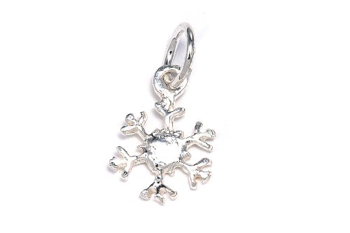 .925 Sterling Silver Snowflake Charm