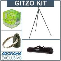 Gitzo Series 2 Safari 6x Carbon Fiber 4 Section Long Tripod - Bundle - with Adorama Deluxe Tripod Case, Double Bubble Level, Tripod Hanger