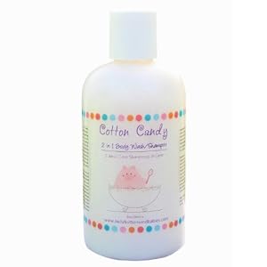 Belly Buttons and Babies Organic Cotton Candy 2-in-1 Body Wash/Shampoo, 8 Ounce