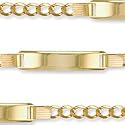 Jewelco London 9ct Solid gold children's Curb ID Bracelet ( 3.5g )