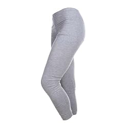 Solid Heather Gray Spandex Leggings for Girls, Youth Sizes