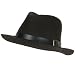 New 100% Wool Felt Fedora Belt Aussie Safari Hat Brown Large