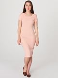 American Apparel Sheer Rib Short Sleeve Scoop Neck Dress