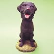 Mini Bobble Head Dog Black Lab