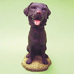 Mini Bobble Head Dog Black Lab