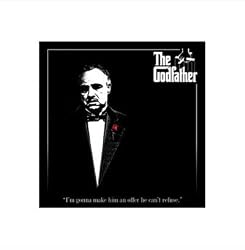 The Godfather - Red Rose - 16 x 16 Poster