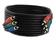 Component Video Cable - 6 Ft. - Red, Blue, Green, High Resolution Digital Video Input/Output Gold Plated Connectors