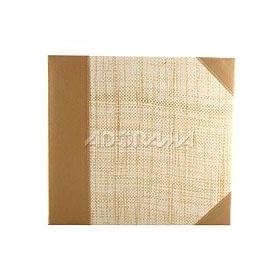 MBI Family Memory Album with Hand Woven Green & White Diamond Cover, 12 x 12 Scrapbook with 10 E-Z Load Archival Pages & Inserts
