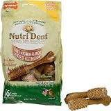 Nylabone Nutri Dent Natural Filet Mignon Flavored Large Dental Dog Chews (1.8-lb resealable pouch - 16-piece (4.5'' length))