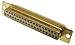 ITT CANNON DDMM50SNMBK52 D-SUB CONNECTOR, RECEPTACLE, 50POS