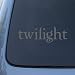 Automotive : TWILIGHT LOGO - Edward Cullen Vinyl Decal Sticker #1655 | Vinyl Color: Silver