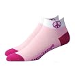 DeFeet EarthEator Lo Peace Pink Cycling/Running Socks - EARSPP