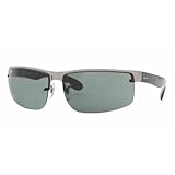 Ray-Ban RB 3403 004/71 Gunmetal Sunglasses With Green Lenses-65mm