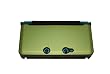 MYCARRYINGCASE 3DS Alunminum Metallic Armor Hard Case with Screen Protective Filter - Green