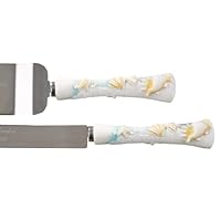 Hortense B. Hewitt Wedding Accessories, Cake and Knife Serving Set, Seaside Jewels