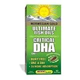 Critical DHA Norwegian Gold Ultimate Fish Oils By Renew Life - 60 Fish Gels
