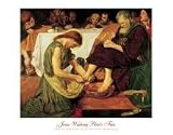 Jesus Washing Peter's Feet - Artist: Ford Maddox Brown - Art Print Poster Size: 28.00 by 22.00 inches