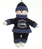Seattle Seahawks 10" Snowflake Friends Festive Plush Snowmen Make Great Friends For Anyone