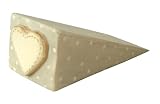 East of India Wooden Door Stop Wedge - Spotty