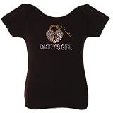 Toddler Baby Girls Clothes Black DADDY'S GIRL ATTITUDE PIE Top 12M-4