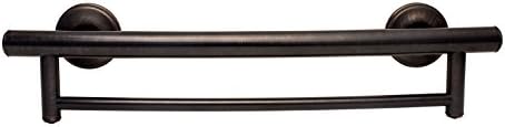 Grabcessories 2-in-1 Grab Bar Towel Bar with grips & FREE anchors (2) - Oil Rubbed Bronze