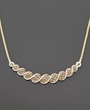 14k Gold Champagne Diamond Necklace (2 ct. t.w.)