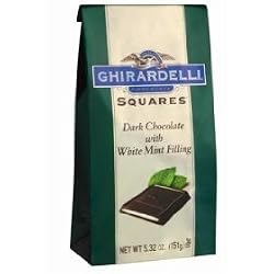 Ghirardelli Chocolate Dark Chocolate & Mint Squares Chocolates Gift Bag, 5.32 oz.