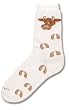 For Bare Feet Cow Face Socks