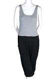 Paris Jersey Harem Pants Romper Jumpsuit Gray Black