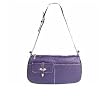 Maxx New York Leather Zip Top Bag with Outside Pockets