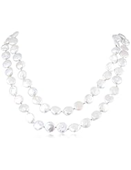 Catherine Canino Sterling Silver and Freshwater Pearl Beaded 2-Strand Necklace, 22"