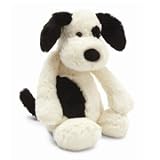 Bashful Medium Black and Cream Puppy 12