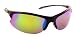 Sea Striker Harbor Master Polarized Sunglasses with Black Frame,Green Mirror and Brown Polarised Lens (Fits Medium to Large Faces)