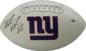 Hakeem Nicks signed New York Giants Logo Football