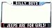SILLY BOYS...JEEPS ARE FOR GIRLS! License Plate Frame-black