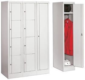 Parent Metal Products, Deluxe All Welded Office Lockers, H2872-1P, No. Comp.: 1, Compartment Size W X D X H: Full Size, Overall Size W X D X H: 12-1/4 X 18 X 72", Wt. (Lbs.): 65, 2872-1
