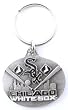 Chicago White Sox Oval Pewter Keychain