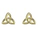 Gold Plated Trinity Knot Stud Earrings - Made in Ireland