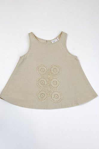 Happy Green Bee Sleeveless Blouse-4T-Natural (4T)