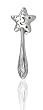 Sterling Silver Stars & Moon Rattle
