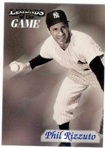 Phil Rizzuto baseball card (New York Yankees) 1998 Fleer Legends of the Game #26