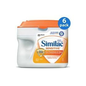 Similac Sensitive Infant Formula, with Iron, Powder, 1.45 lb.
