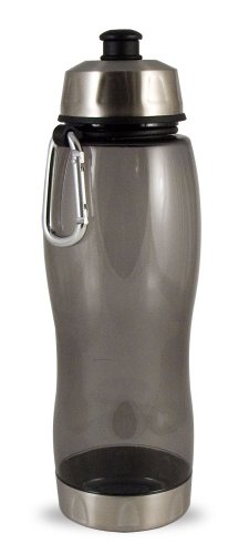Liquid Logic Alpine BPA Free Bottle with Carabiner and Sport Top (28-Ounce, Smoke)