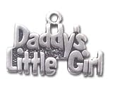 Solid Sterling Silver Daddy's Little Girl Charm