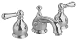 American Standard 7871.732.295 Hampton Two-Lever Handle Widespread Lavatory Faucet with Metal Speed Connect Pop Up Drain, Satin Nickel