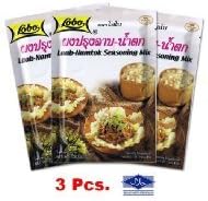 Lobo Laab-namtok Seasoning Mix 30g. Thai Food. X3 Pcs. Save !! + Halal