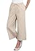Only Necessities Women's Plus Size Petite Pants, Cropped Length In Cool Linen