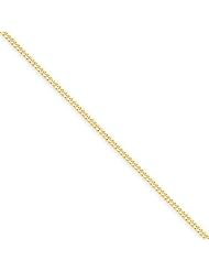 14k Yellow 20in Gold 1.5mm Curb Pendant Necklace Chain. Metal Wt- 3.59g
