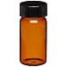 Wheaton Glass Vial in Lab File, with Phenolic PTFE-Faced Rubber Lined Cap Attached